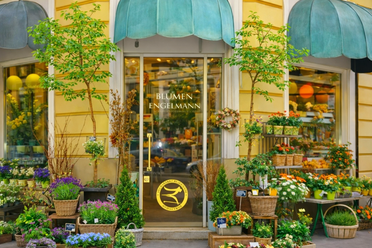 Florale Komposition im Atelier